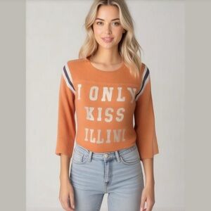 Women's Victoria's Secret Pink Orange T-Shirt Size S